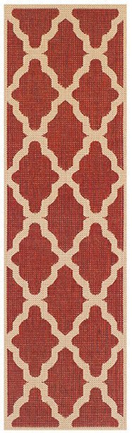 Moda Trellis Red Runner Rug