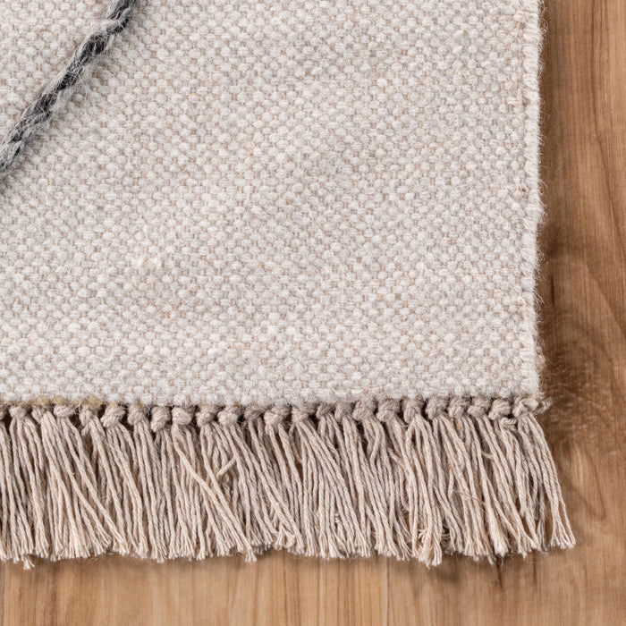 Modern Abstract Area Rug in Ivory 120x180 cm