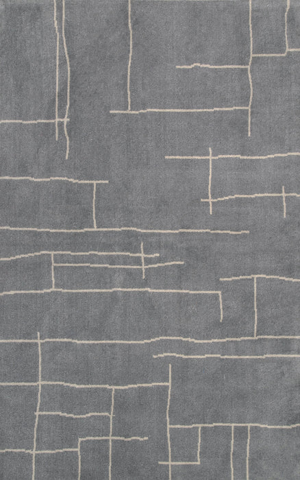 Modern Abstract Grey Area Rug 160cm x 230cm