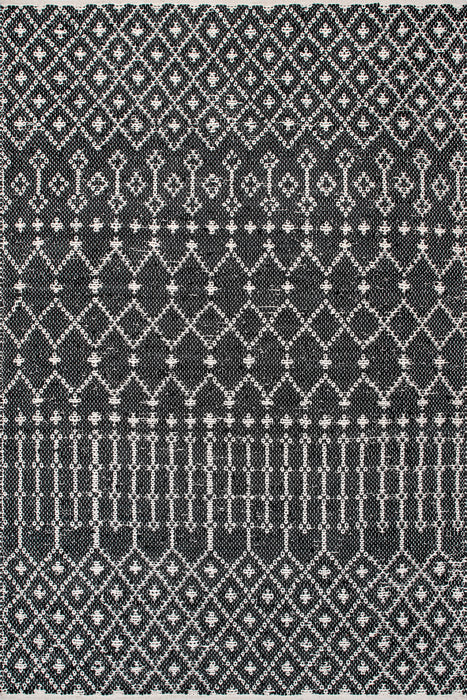 Modern Black Trellis Area Rug 160 cm x 230 cm