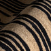 Modern Black Wool Rug with Abstract Stripes