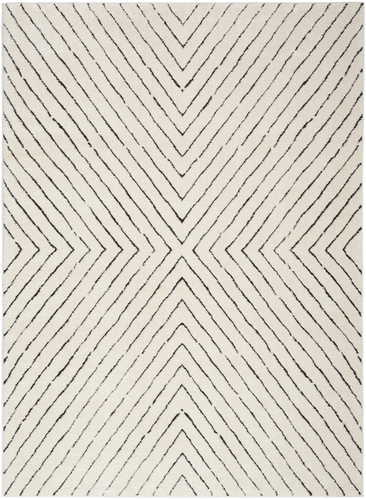 Modern Comfort MNC01 Ivory Black Rug