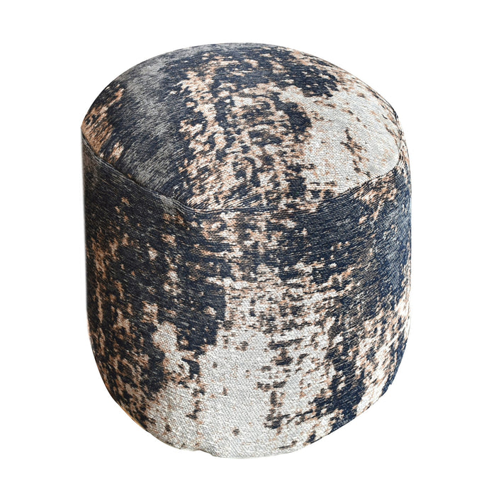 Modern Cotton Chenille Pouf for Stylish Seating