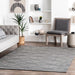 Modern Geometric Grey Area Rug 152x244 cm