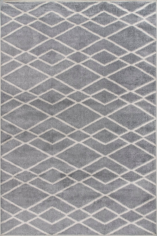 Modern Geometric Grey Area Rug 152x244 cm