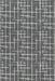 Modern Grey Crosshatch Area Rug 120x180 cm