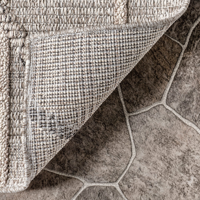 Modern Grey Indoor Outdoor Area Rug 150x230 cm