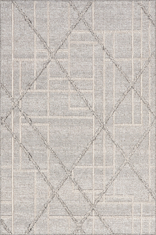 Modern Grey Indoor Outdoor Area Rug 150x230 cm