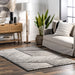Modern Grey Striped Area Rug 150x240 cm