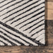 Modern Grey Striped Area Rug 150x240 cm