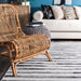 Modern Grey Stripes Area Rug for Living Room