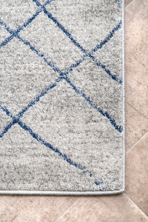 Modern Grey Trellis Area Rug 160x230 cm