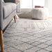 Modern Grey Trellis Area Rug 160x230 cm