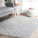 Modern Grey Trellis Area Rug 160x230 cm