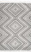 Modern Grey Trellis Area Rug 160x230 cm