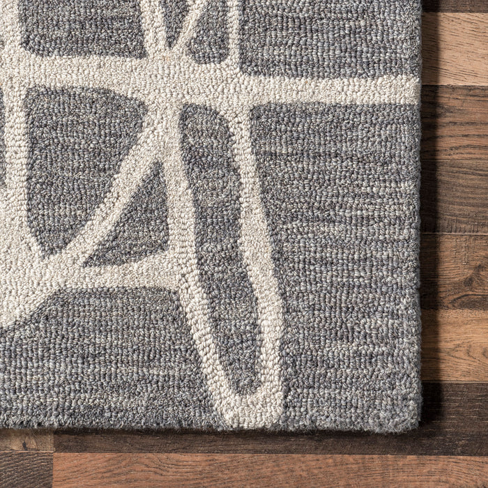Modern Grey Wool Rug for Stylish Interiors
