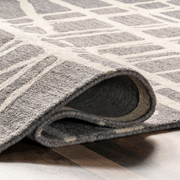 Modern Grey Wool Rug for Stylish Interiors