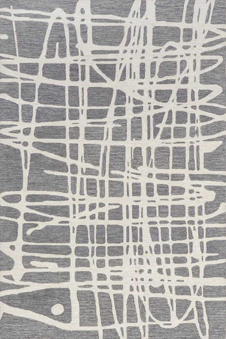 Modern Grey Wool Rug for Stylish Interiors