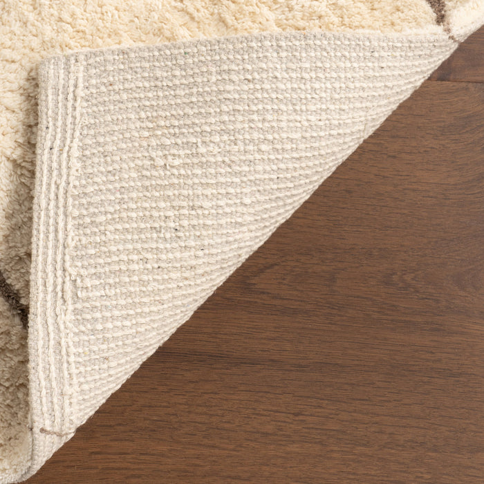 Modern Ivory Abstract Stripes Area Rug 160x230 cm