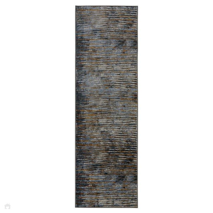 Mojave 4152 X Modern Abstract Distressed Eco-Friendly Recycled Polyester Flat-Pile Multicolour Runner