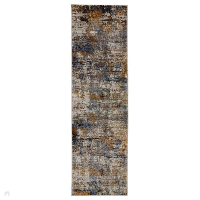Mojave 8026 W Modern Abstract Distressed Eco-Friendly Recycled Polyester Flat-Pile Multicolour Runner
