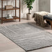 Monique Grey Abstract Line Area Rug 160x230 cm