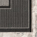 Monochrome Grey Indoor Outdoor Area Rug 120x180 cm