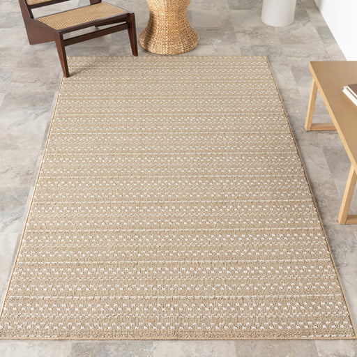 Monroe Striped Indoor Outdoor Rug 150x240 cm Neutral