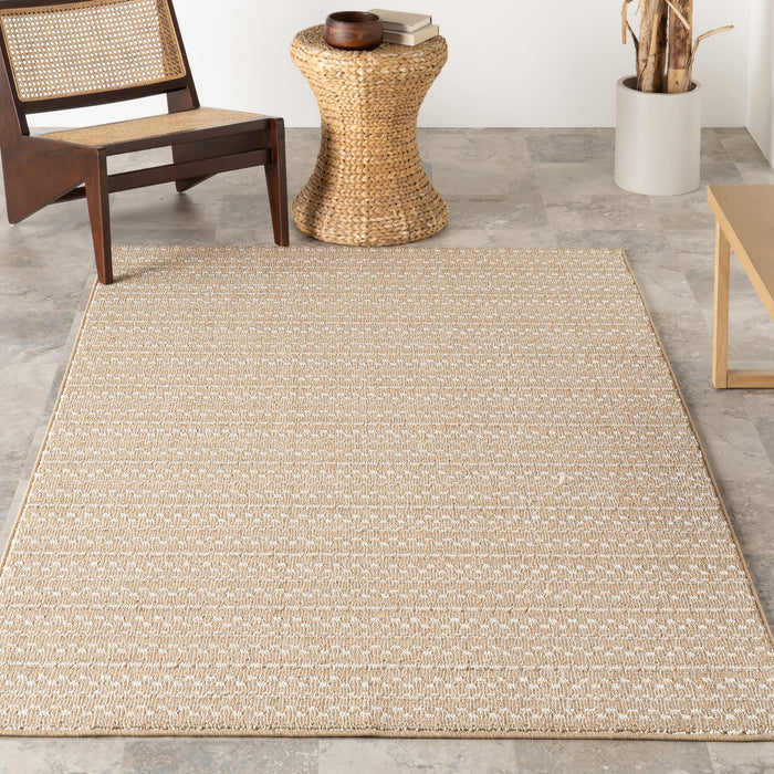 Monroe Striped Indoor Outdoor Rug 150x240 cm Neutral
