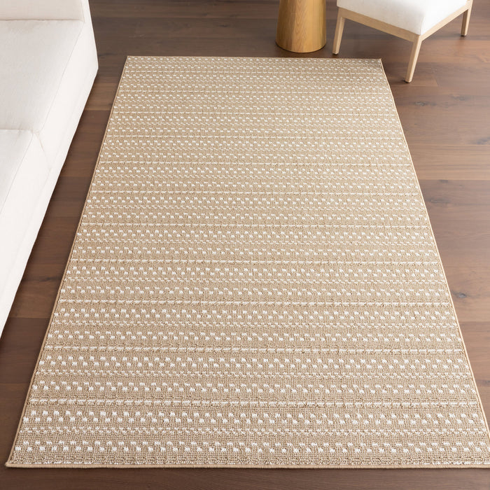 Monroe Striped Indoor Outdoor Rug 150x240 cm Neutral