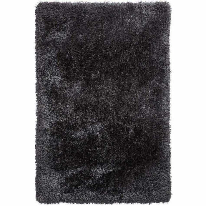 Montana Super Plush Heavyweight High-Density Luxury Hand-Woven Soft High-Pile Plain Shaggy Dark Grey Rug