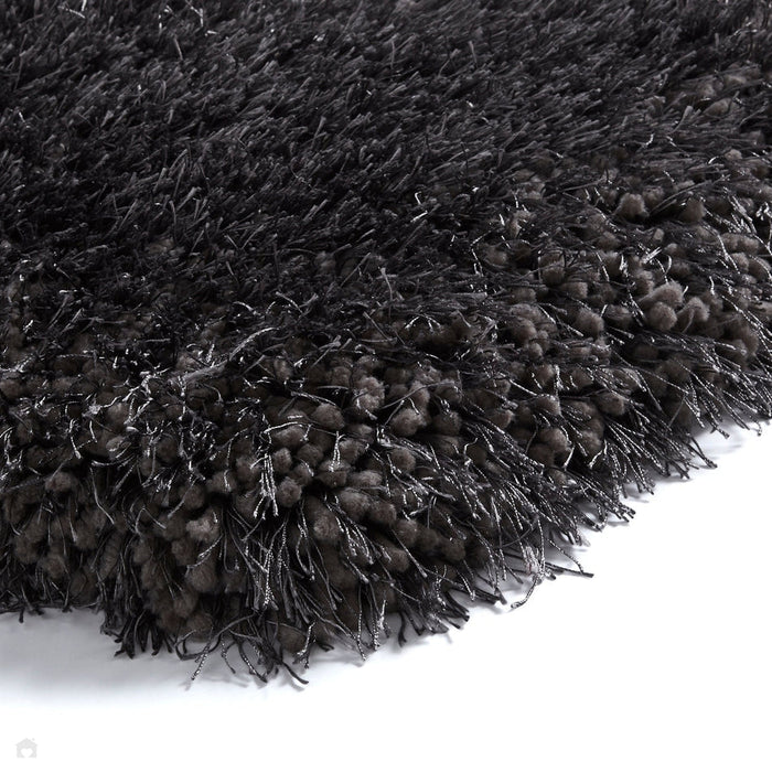 Montana Super Plush Heavyweight High-Density Luxury Hand-Woven Soft High-Pile Plain Shaggy Dark Grey Rug