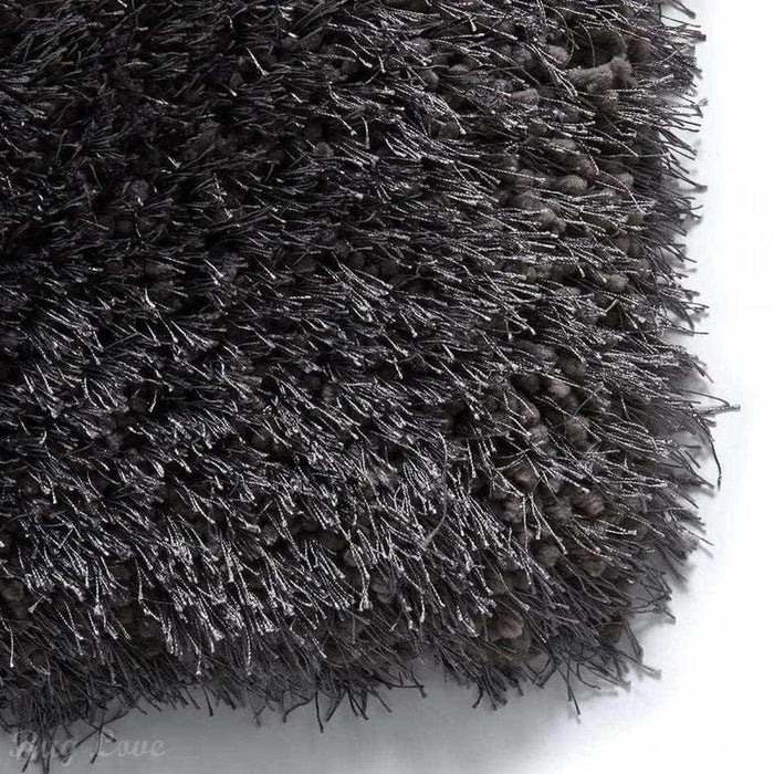 Montana Super Plush Heavyweight High-Density Luxury Hand-Woven Soft High-Pile Plain Shaggy Dark Grey Rug