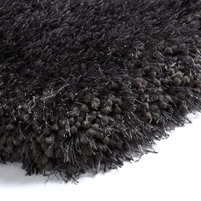 Montana Super Plush Heavyweight High-Density Luxury Hand-Woven Soft High-Pile Plain Shaggy Dark Grey Rug