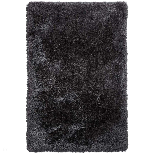 Montana Super Plush Heavyweight High-Density Luxury Hand-Woven Soft High-Pile Plain Shaggy Dark Grey Rug