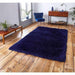 Montana Super Plush Heavyweight High-Density Luxury Hand-Woven Soft High-Pile Plain Shaggy Dark Navy Rug