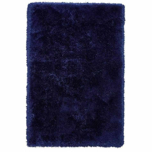 Montana Super Plush Heavyweight High-Density Luxury Hand-Woven Soft High-Pile Plain Shaggy Dark Navy Rug