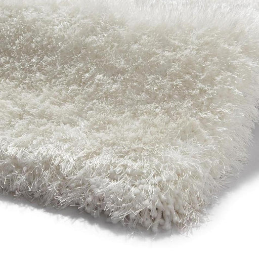 Montana Super Plush Heavyweight High-Density Luxury Hand-Woven Soft High-Pile Plain Shaggy Ivory Round Rug