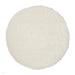 Montana Super Plush Heavyweight High-Density Luxury Hand-Woven Soft High-Pile Plain Shaggy Ivory Round Rug