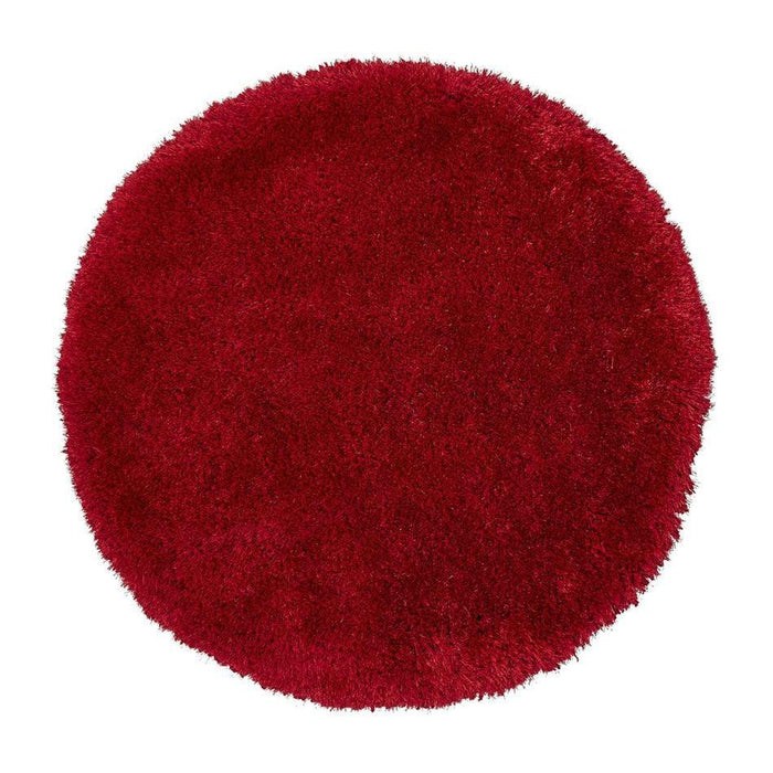 Montana Super Plush Heavyweight High-Density Luxury Hand-Woven Soft High-Pile Plain Shaggy Red Rug