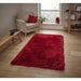 Montana Super Plush Heavyweight High-Density Luxury Hand-Woven Soft High-Pile Plain Shaggy Red Rug