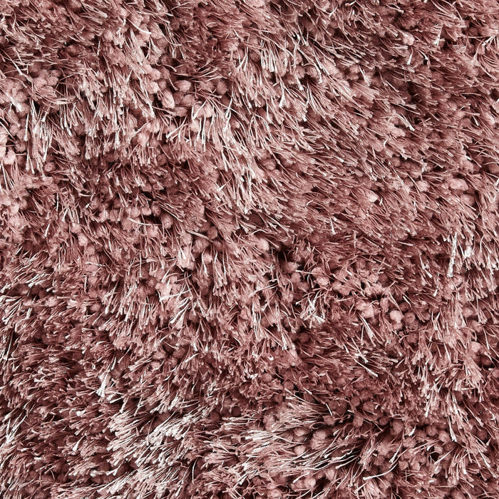 Montana Super Plush Heavyweight High-Density Luxury Hand-Woven Soft High-Pile Plain Shaggy Rose Rug