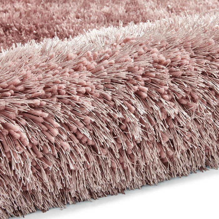 Montana Super Plush Heavyweight High-Density Luxury Hand-Woven Soft High-Pile Plain Shaggy Rose Rug