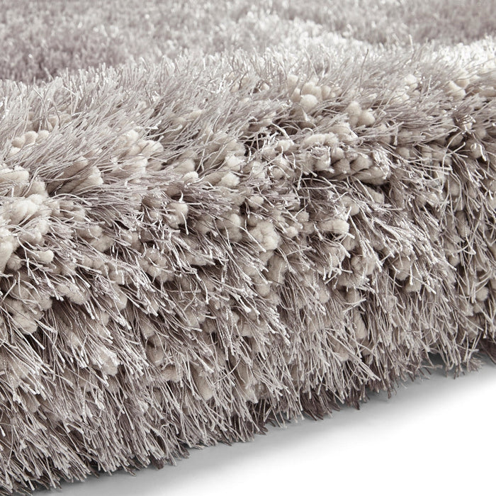 Montana Super Plush Heavyweight High-Density Luxury Hand-Woven Soft High-Pile Plain Shaggy Silver Rug