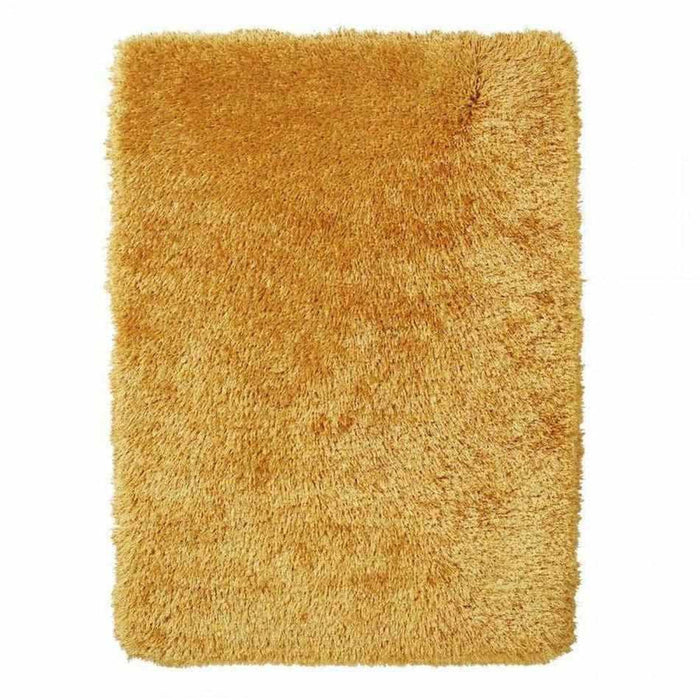 Montana Super Plush Heavyweight High-Density Luxury Hand-Woven Soft High-Pile Plain Shaggy Yellow Rug