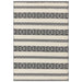 Monty MN04 Stripe Modern Durable Stain-Resistant Weatherproof Flatweave In-Outdoor Natural/Cream Rug