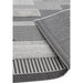 Monty MN05 Geometric Modern Durable Stain-Resistant Weatherproof Flatweave In-Outdoor Black/Grey Rug