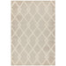 Monty MN07 Diamond Modern Durable Stain-Resistant Weatherproof Flatweave In-Outdoor Beige/Cream Rug