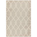 Monty MN07 Diamond Modern Durable Stain-Resistant Weatherproof Flatweave In-Outdoor Beige/Cream Rug