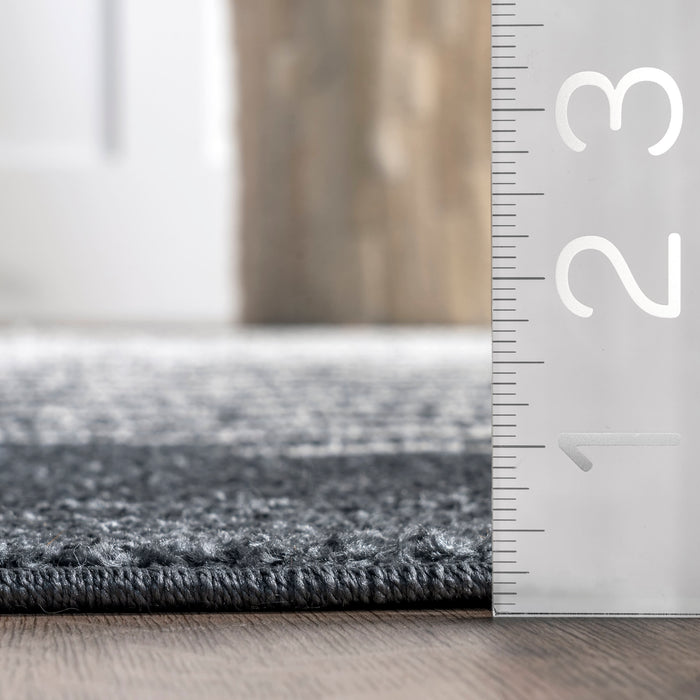 Moon Patterned Area Rug 160x230 cm Grey
